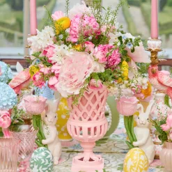 Vases | Vases & Planters<Mrs. Alice Small Adelaide Pink Lattice Urn Vase