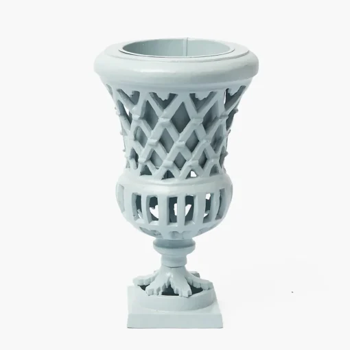 Vases | Vases & Planters<Mrs. Alice Small Adelaide Soft Blue Lattice Urn Vase