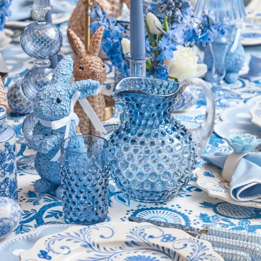 Jugs | For The Millenial<Mrs. Alice Small Blue Hobnail Jug