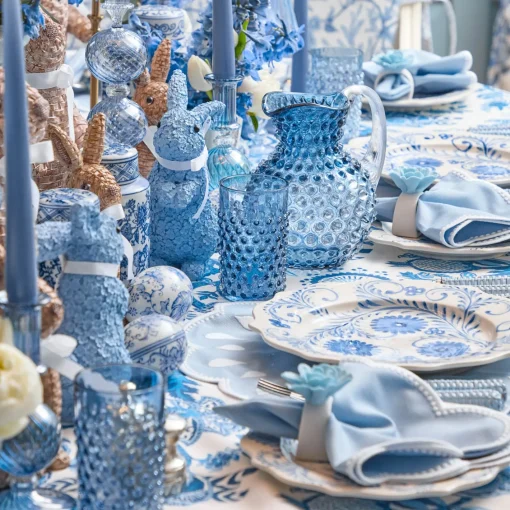 Jugs | For The Millenial<Mrs. Alice Small Blue Hobnail Jug