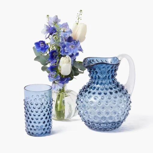 Jugs | For The Millenial<Mrs. Alice Small Blue Hobnail Jug
