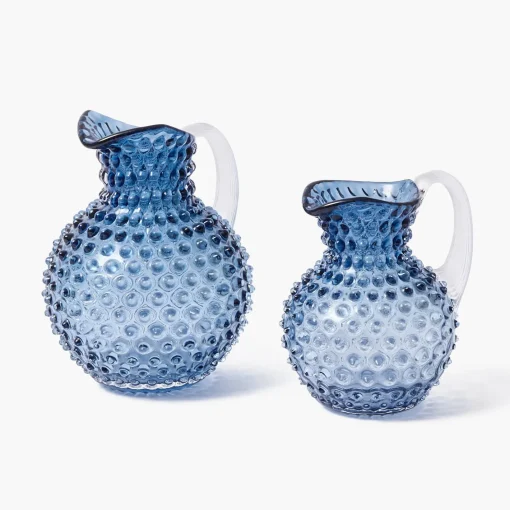 Jugs | For The Millenial<Mrs. Alice Small Blue Hobnail Jug