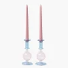 Candle Holders<Mrs. Alice Small Camille Pink & Blue Candle Holder (Pair)