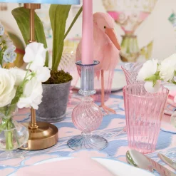 Candle Holders<Mrs. Alice Small Camille Pink & Blue Candle Holder (Pair)