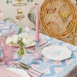 Candle Holders<Mrs. Alice Small Camille Pink & Blue Candle Holder (Pair)