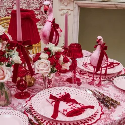 Candle Holders<Mrs. Alice Small Camille Red Candle Holder (Pair)