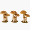 Autumn Decorations<Mrs. Alice Small Caramel Velvet Mushrooms (Set of 3)