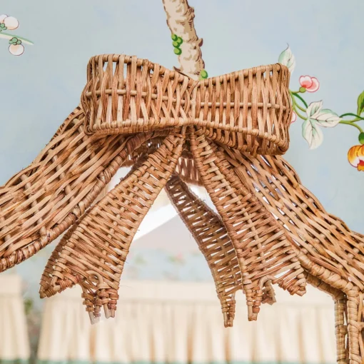 Mirrors<Mrs. Alice Small Celine Bow Rattan Mirror