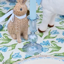 Summer Candleware | Candle Holders<Mrs. Alice Small Eden Blue Candle Holder (Pair)
