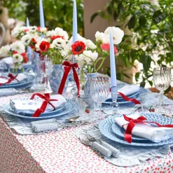 Summer Candleware | Candle Holders<Mrs. Alice Small Eden Blue Candle Holder (Pair)