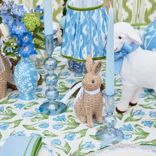 Summer Candleware | Candle Holders<Mrs. Alice Small Eden Blue Candle Holder (Pair)