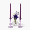 Candle Holders<Mrs. Alice Small Eden Purple Candle Holder (Pair)