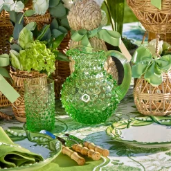 Jugs | Gorgeous Green<Mrs. Alice Small Emerald Hobnail Jug