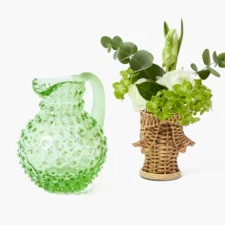 Jugs | Gorgeous Green<Mrs. Alice Small Emerald Hobnail Jug