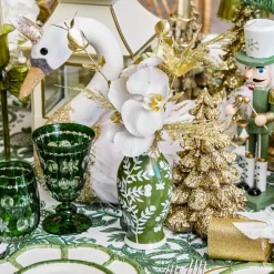 Christmas Decorations<Mrs. Alice Small Gold Glitter Christmas Tree (Pair)