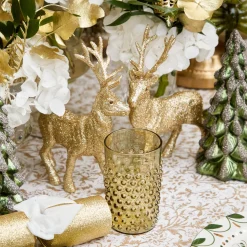 Christmas Decorations<Mrs. Alice Small Gold Glitter Reindeer (Set of 4)