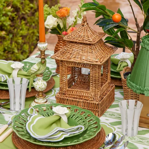 Summer Candleware | Candle Holders<Mrs. Alice Small Green Parrot Candle Holders (Pair)