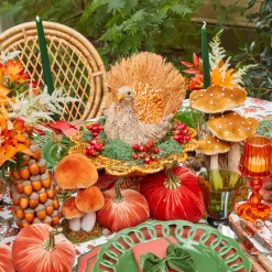 Year-round Decorations | Autumn Decorations<Mrs. Alice Small Luciana Rattan Scalloped Bowl