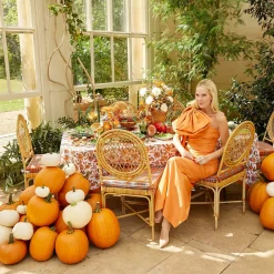 Year-round Decorations | Autumn Decorations<Mrs. Alice Small Luciana Rattan Scalloped Bowl