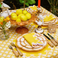 Year-round Decorations | Autumn Decorations<Mrs. Alice Small Luciana Rattan Scalloped Bowl
