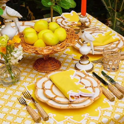 Year-round Decorations | Autumn Decorations<Mrs. Alice Small Luciana Rattan Scalloped Bowl