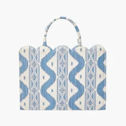 Mrs. Alice Tote Bags | For Her<Mrs. Alice Small Tote Bag (Blue Ikat)