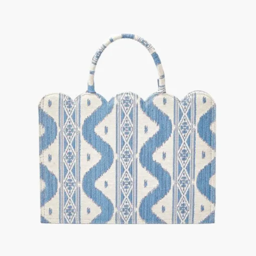 Mrs. Alice Tote Bags | For Her<Mrs. Alice Small Tote Bag (Blue Ikat)