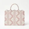 Mrs. Alice Tote Bags | For Her<Mrs. Alice Small Tote Bag (Pink Ikat)