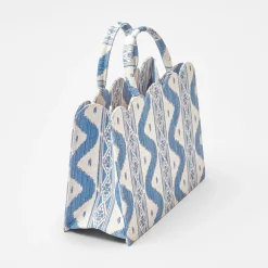 Mrs. Alice Tote Bags | For Her<Mrs. Alice Small Tote Bag (Blue Ikat)