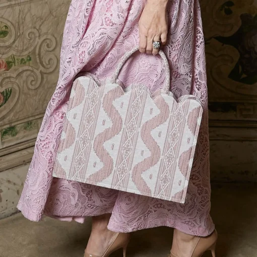 Mrs. Alice Tote Bags | For Her<Mrs. Alice Small Tote Bag (Pink Ikat)