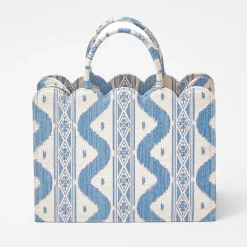 Mrs. Alice Tote Bags | For Her<Mrs. Alice Small Tote Bag (Blue Ikat)