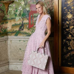 Mrs. Alice Tote Bags | For Her<Mrs. Alice Small Tote Bag (Pink Ikat)