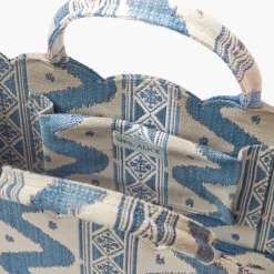 Mrs. Alice Tote Bags | For Her<Mrs. Alice Small Tote Bag (Blue Ikat)