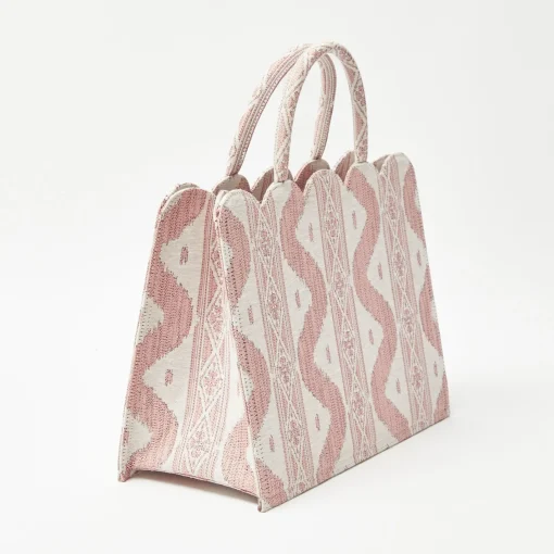 Mrs. Alice Tote Bags | For Her<Mrs. Alice Small Tote Bag (Pink Ikat)