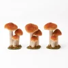 Year-round Decorations | Autumn Decorations<Mrs. Alice Small Orange Velvet Mushrooms (Set of 3)