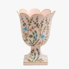 Vases | Vases & Planters<Mrs. Alice Small Pink Chinoiserie Tole Urn Vase