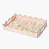 Trays | For Her<Mrs. Alice Small Pink Chinosierie Tole Tray