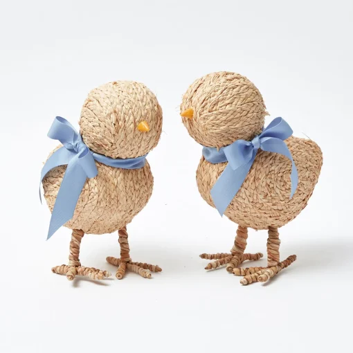 Spring Decorations<Mrs. Alice Small Raffia Chick (Pair)