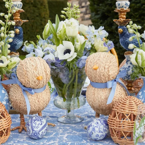 Spring Decorations<Mrs. Alice Small Raffia Chick (Pair)