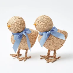 Spring Decorations<Mrs. Alice Small Raffia Chick (Pair)