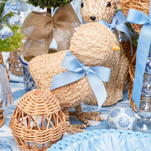 Spring Decorations<Mrs. Alice Small Raffia Chick (Pair)