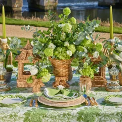 Vases | Vases & Planters<Mrs. Alice Small Rattan Bow Urn Vase