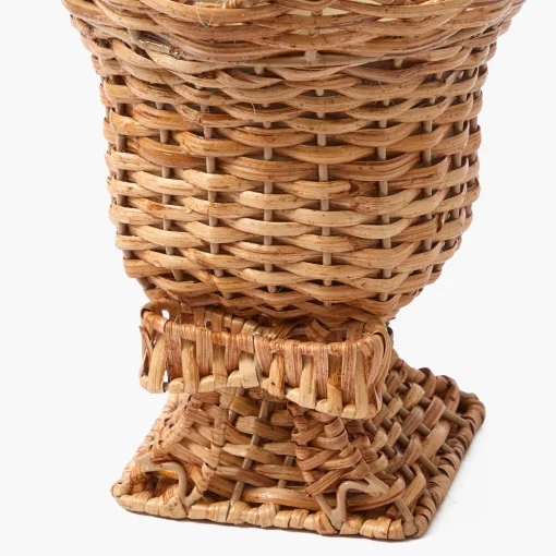 Vases | Vases & Planters<Mrs. Alice Small Rattan Bow Urn Vase