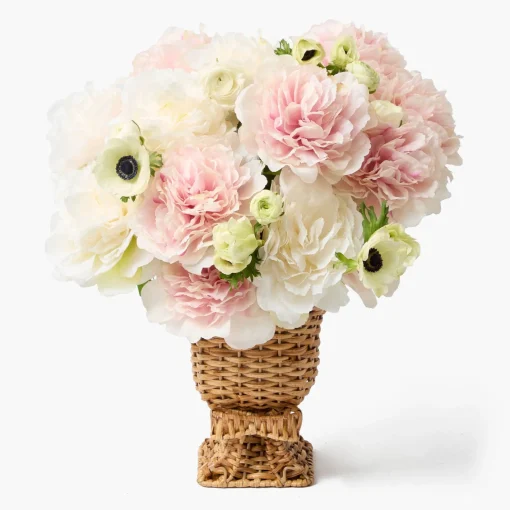 Vases | Vases & Planters<Mrs. Alice Small Rattan Bow Urn Vase