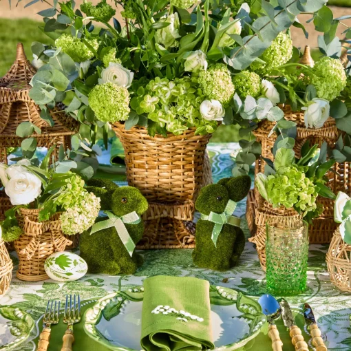 Vases | Vases & Planters<Mrs. Alice Small Rattan Bow Urn Vase