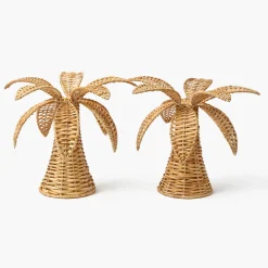 Year-round Decorations | Spring Decorations<Mrs. Alice Small Rattan Palm Tree (Pair)