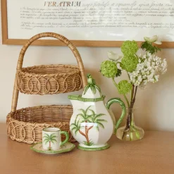 For The Rattan Lover<Mrs. Alice Small Rattan Two Tiered Stand
