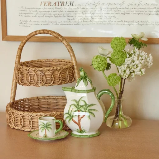 For The Rattan Lover<Mrs. Alice Small Rattan Two Tiered Stand