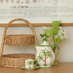 For The Rattan Lover<Mrs. Alice Small Rattan Two Tiered Stand