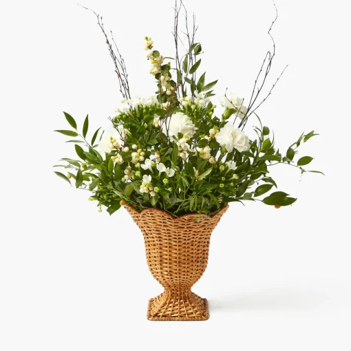 Vases | Vases & Planters<Mrs. Alice Small Rattan Urn Vase